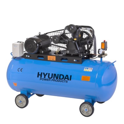 Hyundai HYD-200L/V3 Olajos kompresszor, 380V/3000W, 12,5 bar